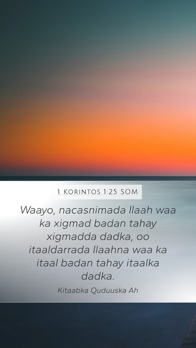 1 Korintos 1:25 SOM Bible Verse Image