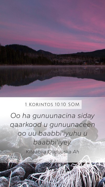 1 Korintos 10:10 SOM Bible Verse Image