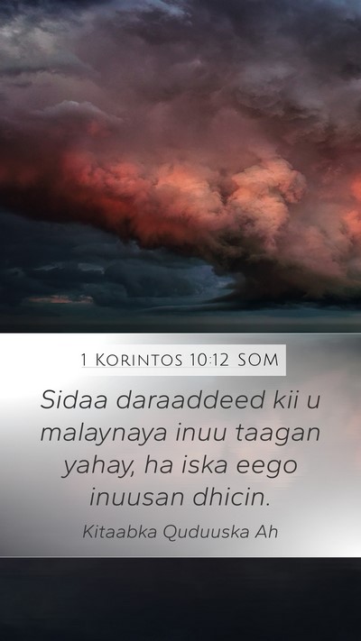 1 Korintos 10:12 SOM Bible Verse Image