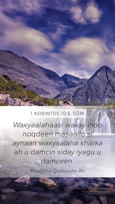 1 Korintos 10:6 SOM Bible Verse Image