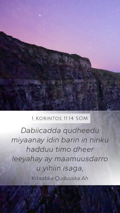 1 Korintos 11:14 SOM Bible Verse Image