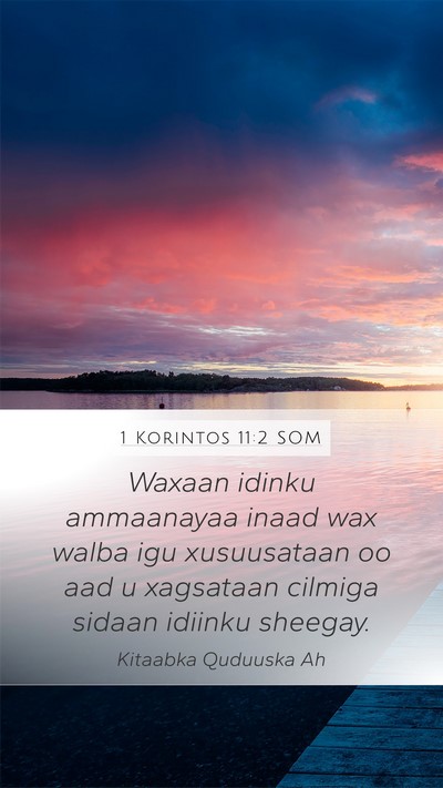 1 Korintos 11:2 SOM Bible Verse Image