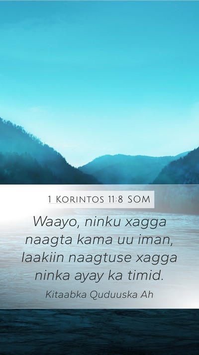 1 Korintos 11:8 SOM Bible Verse Image