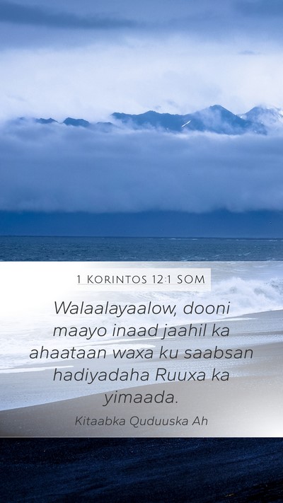1 Korintos 12:1 SOM Bible Verse Image