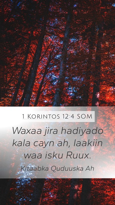 1 Korintos 12:4 SOM Bible Verse Image