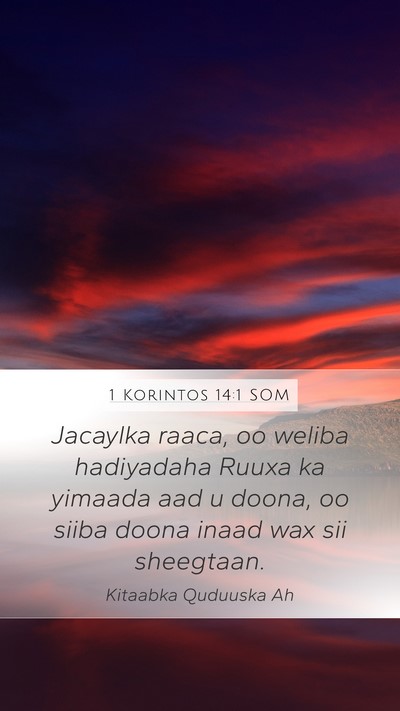 1 Korintos 14:1 SOM Bible Verse Image