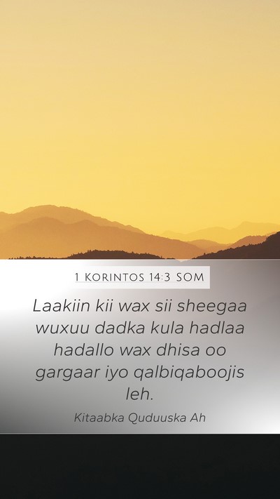 1 Korintos 14:3 SOM Bible Verse Image