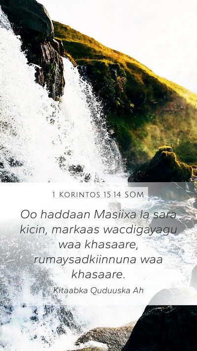 1 Korintos 15:14 SOM Bible Verse Image