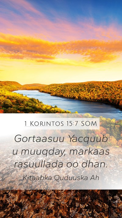 1 Korintos 15:7 SOM Bible Verse Image