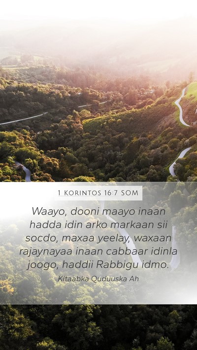 1 Korintos 16:7 SOM Bible Verse Image