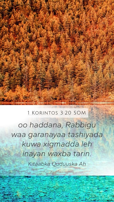 1 Korintos 3:20 SOM Bible Verse Image