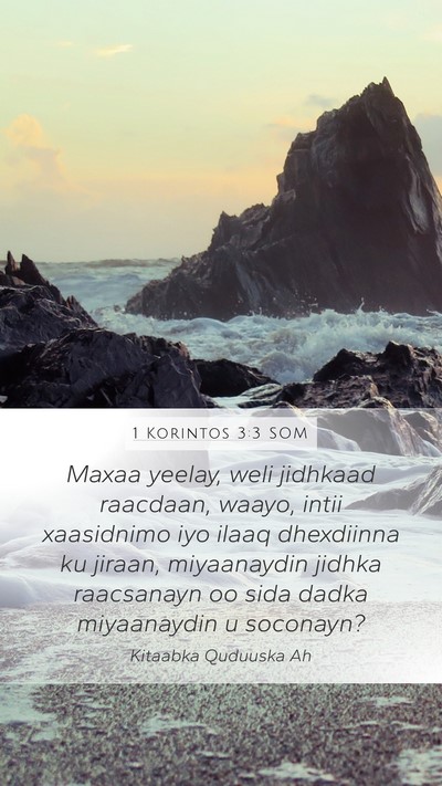 1 Korintos 3:3 SOM Bible Verse Image