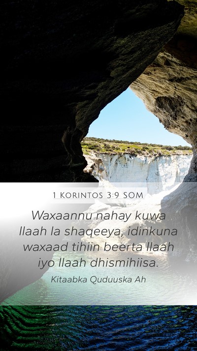1 Korintos 3:9 SOM Bible Verse Image