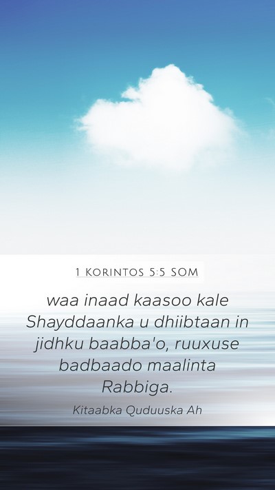 1 Korintos 5:5 SOM Bible Verse Image