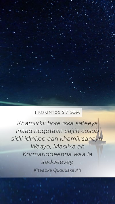 1 Korintos 5:7 SOM Bible Verse Image