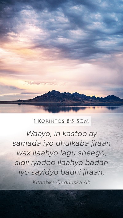 1 Korintos 8:5 SOM Bible Verse Image