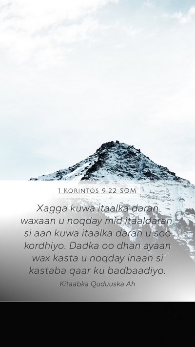 1 Korintos 9:22 SOM Bible Verse Image