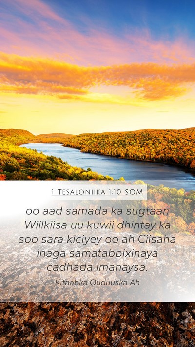 1 Tesaloniika 1:10 SOM Bible Verse Image