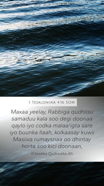 1 Tesaloniika 4:16 SOM Bible Verse Image