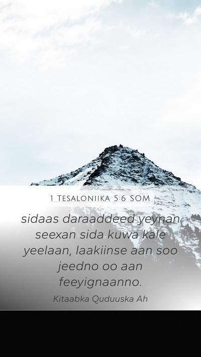 1 Tesaloniika 5:6 SOM Bible Verse Image