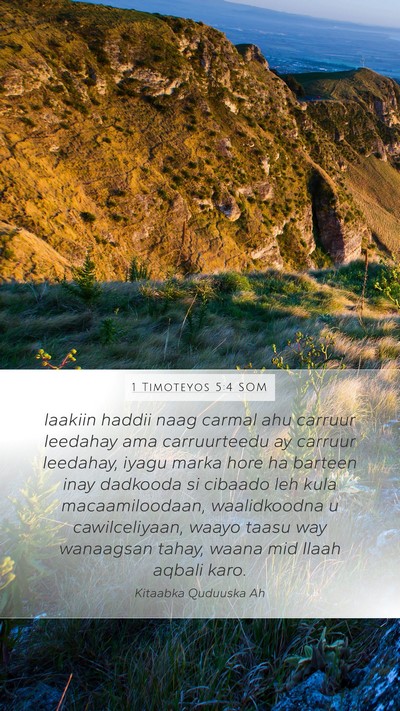 1 Timoteyos 5:4 SOM Bible Verse Image