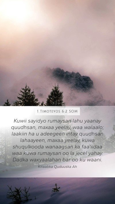 1 Timoteyos 6:2 SOM Bible Verse Image