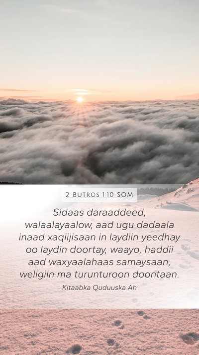 2 Butros 1:10 SOM Bible Verse Image