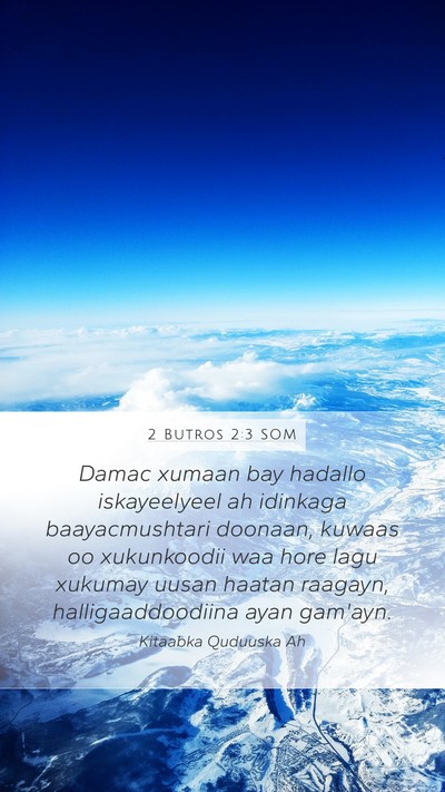 2 Butros 2:3 SOM Bible Verse Image