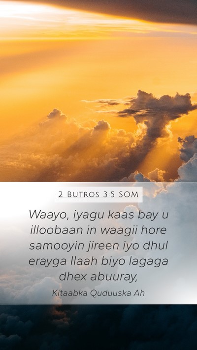 2 Butros 3:5 SOM Bible Verse Image