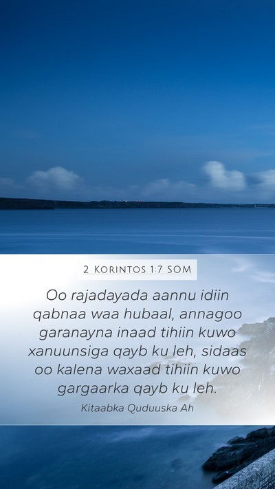 2 Korintos 1:7 SOM Bible Verse Image