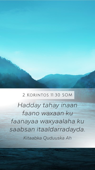 2 Korintos 11:30 SOM Bible Verse Image