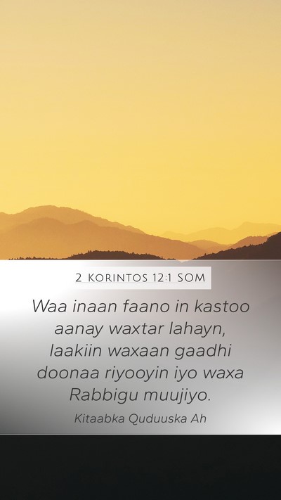 2 Korintos 12:1 SOM Bible Verse Image