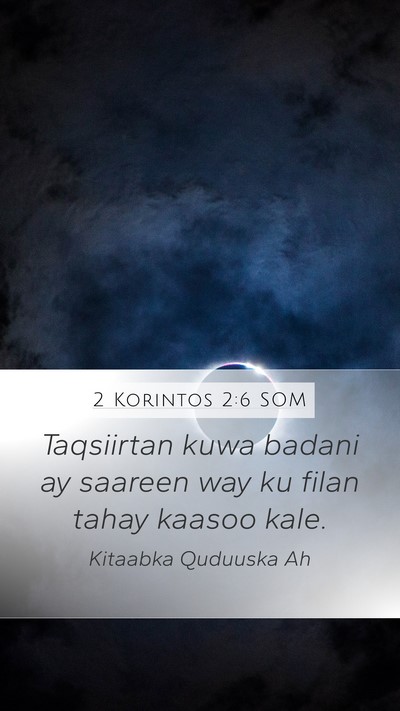 2 Korintos 2:6 SOM Bible Verse Image