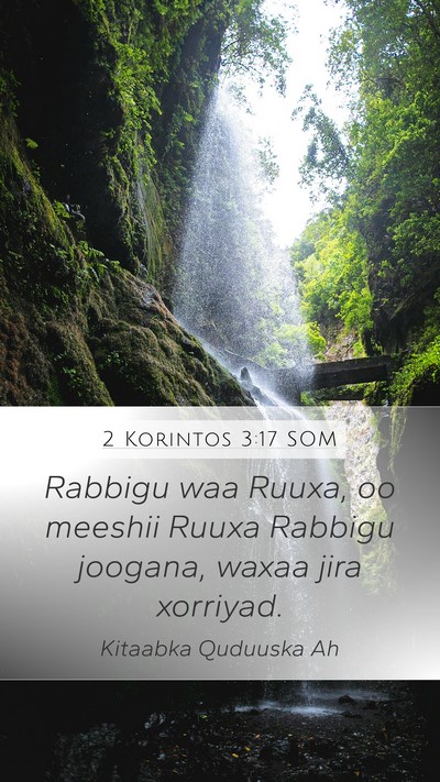 2 Korintos 3:17 SOM Bible Verse Image