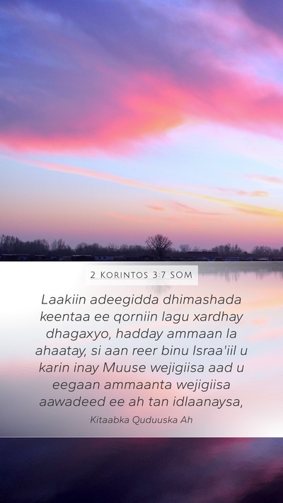 2 Korintos 3:7 SOM Bible Verse Image