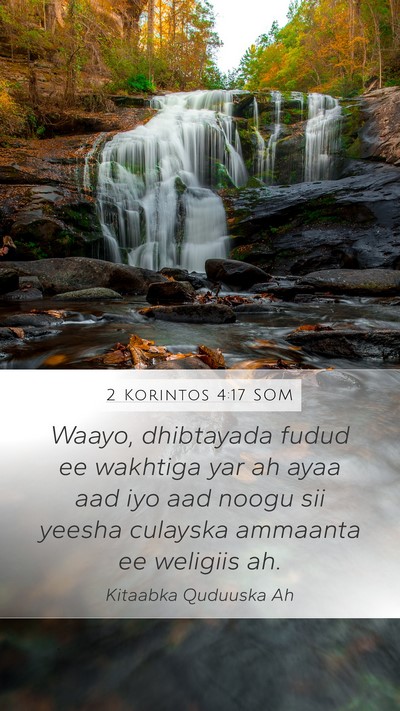2 Korintos 4:17 SOM Bible Verse Image