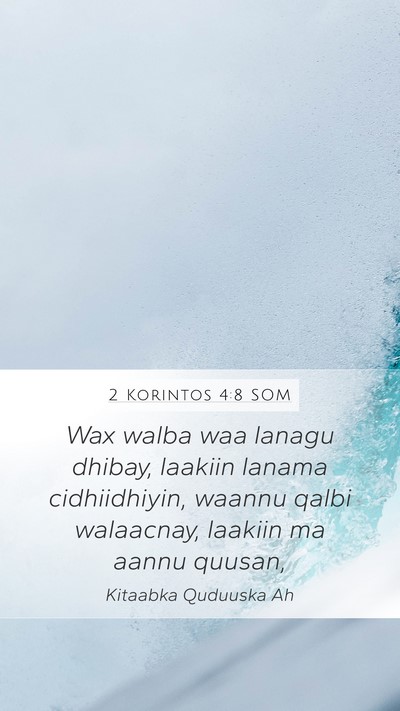 2 Korintos 4:8 SOM Bible Verse Image