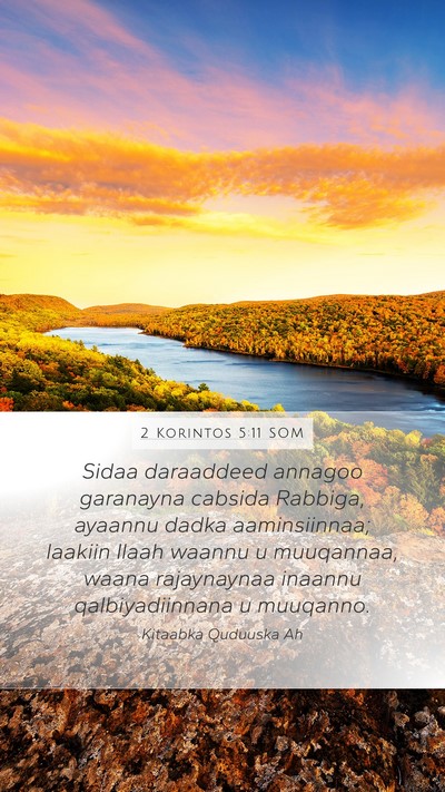2 Korintos 5:11 SOM Bible Verse Image