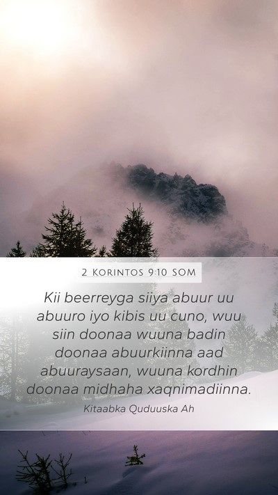 2 Korintos 9:10 SOM Bible Verse Image