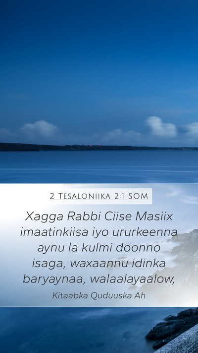 2 Tesaloniika 2:1 SOM Bible Verse Image