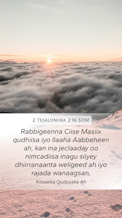 2 Tesaloniika 2:16 SOM Bible Verse Image