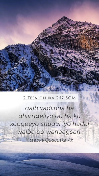 2 Tesaloniika 2:17 SOM Bible Verse Image