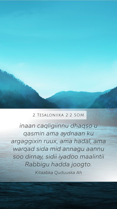 2 Tesaloniika 2:2 SOM Bible Verse Image