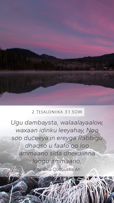 2 Tesaloniika 3:1 SOM Bible Verse Image