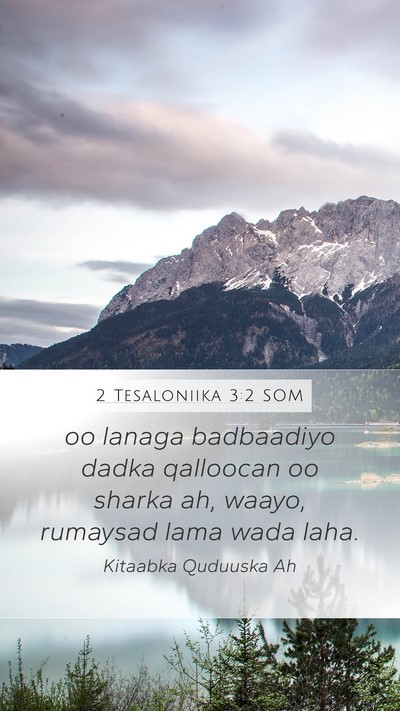 2 Tesaloniika 3:2 SOM Bible Verse Image