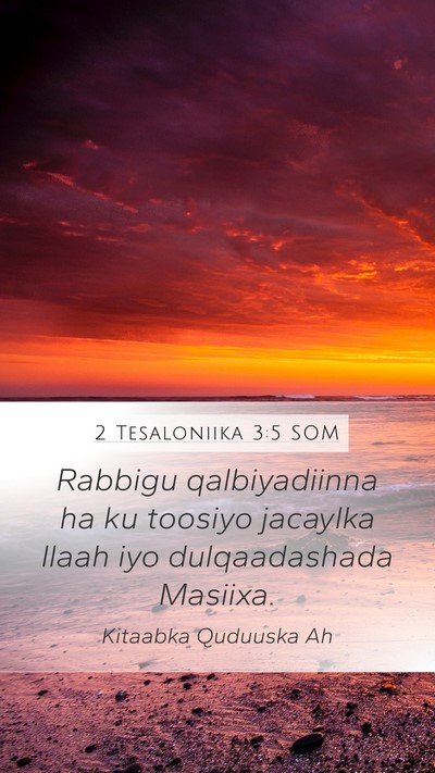 2 Tesaloniika 3:5 SOM Bible Verse Image