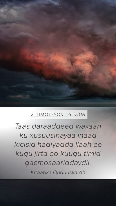 2 Timoteyos 1:6 SOM Bible Verse Image