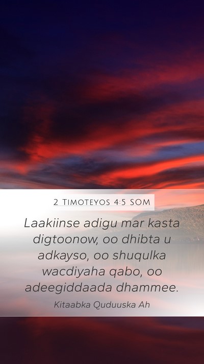 2 Timoteyos 4:5 SOM Bible Verse Image