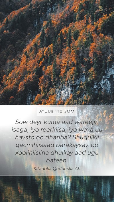 Ayuub 1:10 SOM Bible Verse Image