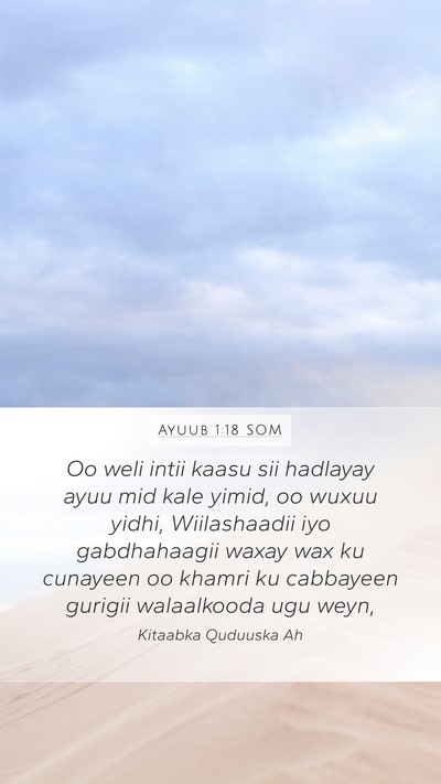 Ayuub 1:18 SOM Bible Verse Image
